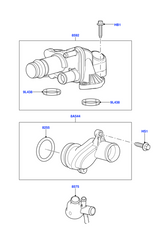 Elbow (Thermostat) LR073372 4H2Q8592BF 1331447 1357091 For JAGUAR XF I X250, XJ X351 & LAND ROVER RANGE ROVER SPORT I L320 Tag-E-113